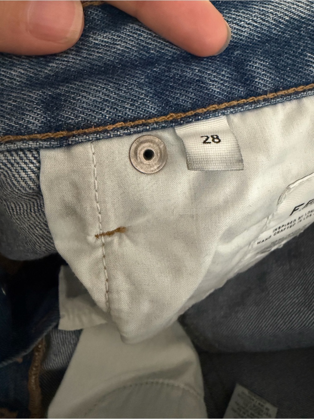 Frame Denim Le Original short Re Release Troubadour - 28 - Picture 17 of 17